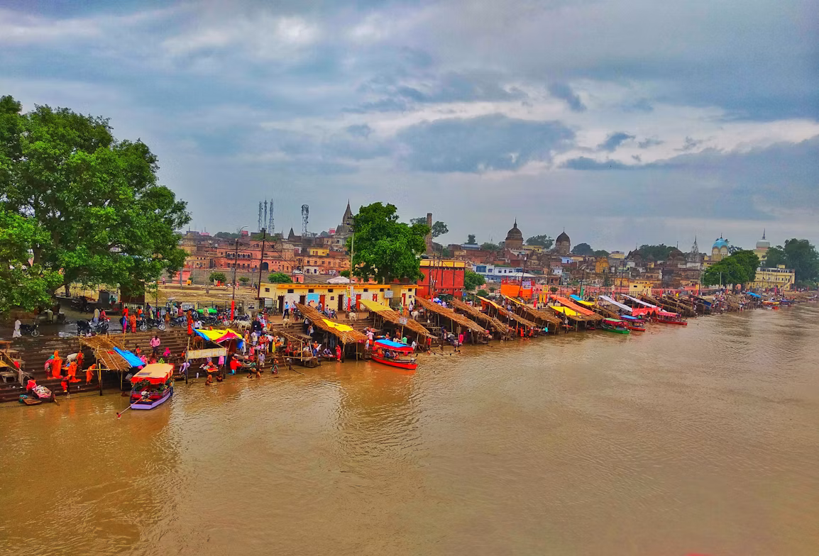 Saryu aarti at Ayodhya
