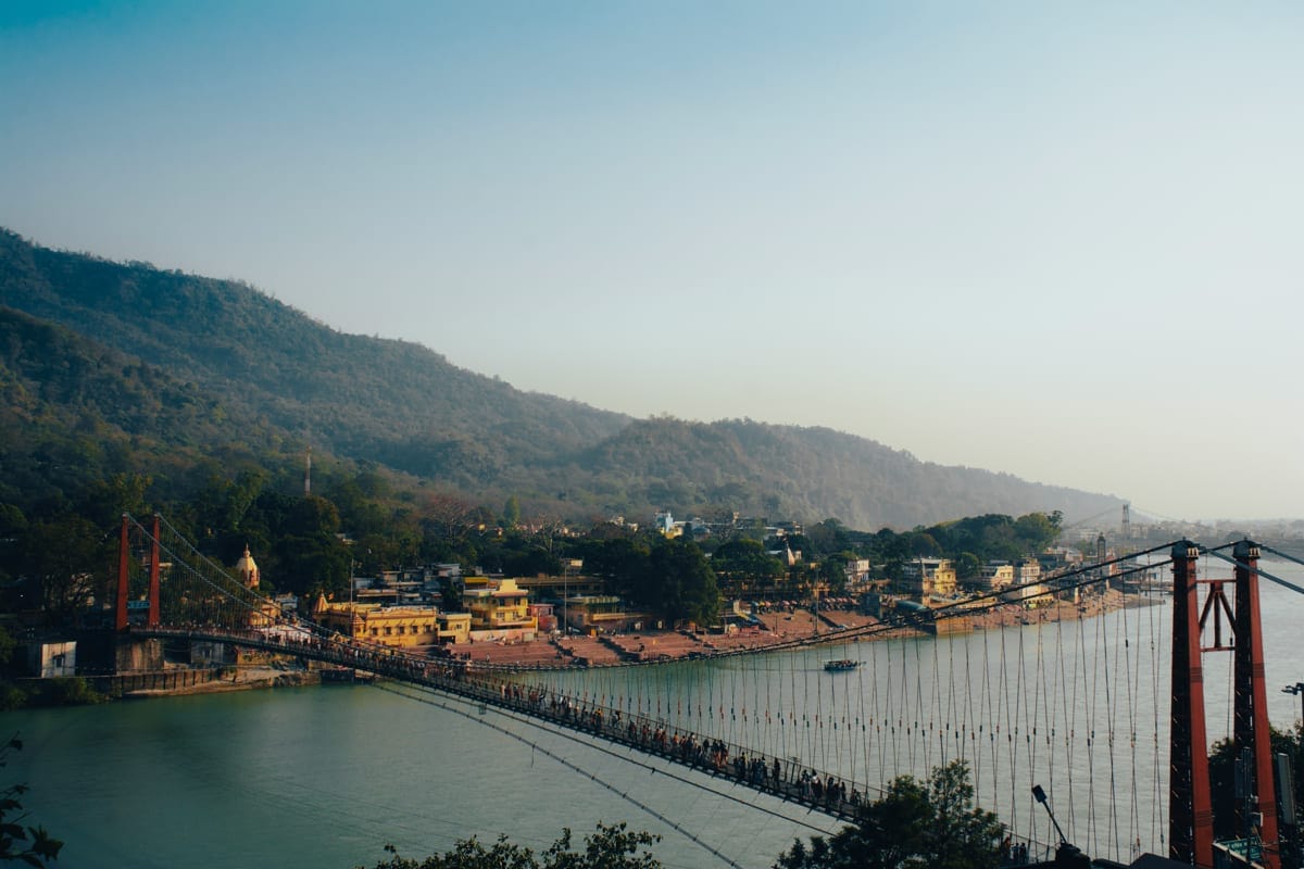 Rafts on Green Water - Rishikesh
